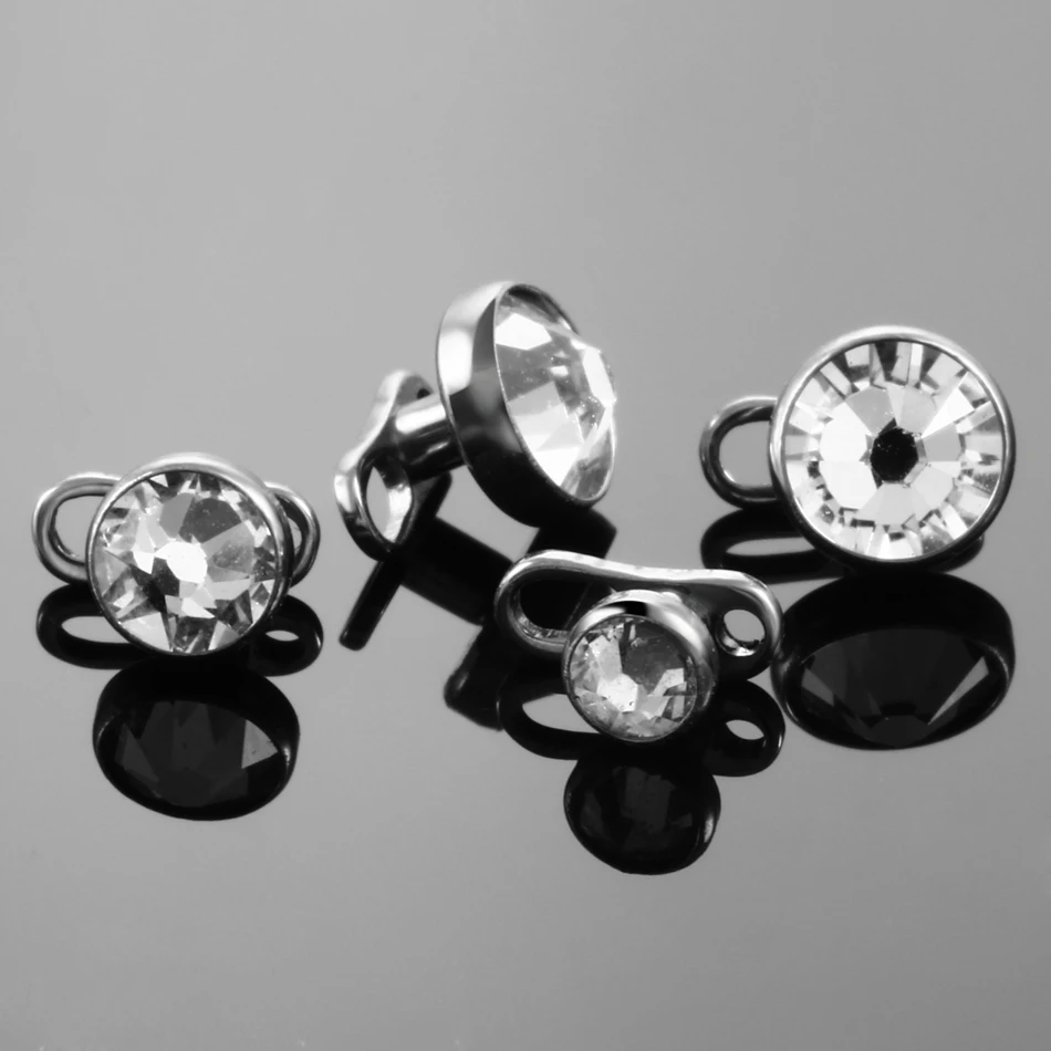 1개/5개 티타늄 마이크로 더말 피어싱 세트 더말 앵커 - Body Jewelry Dermal 리뷰 및 가격