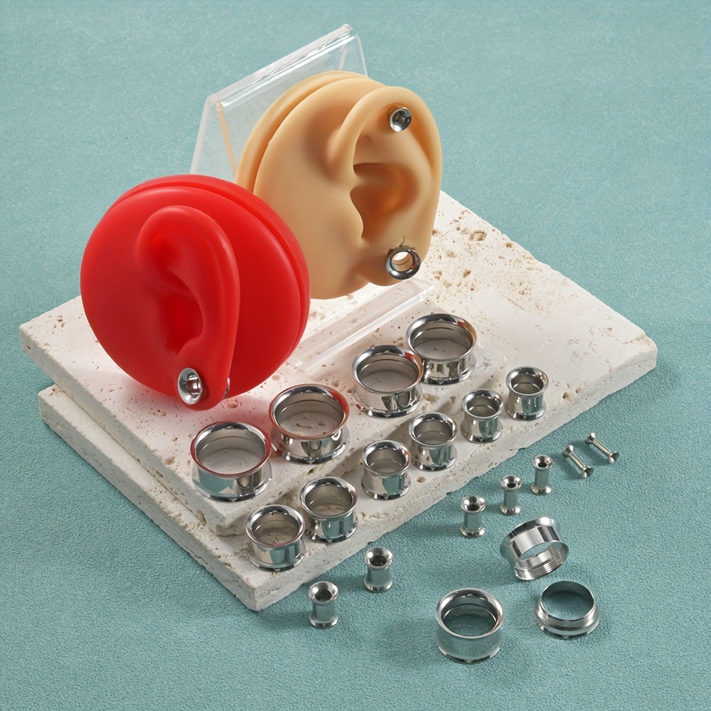 1 쌍/12 쌍 세트 스테인레스 스틸 내부 스레드 귀  - Body Jewelry Ear Gauges 리뷰 및 가격