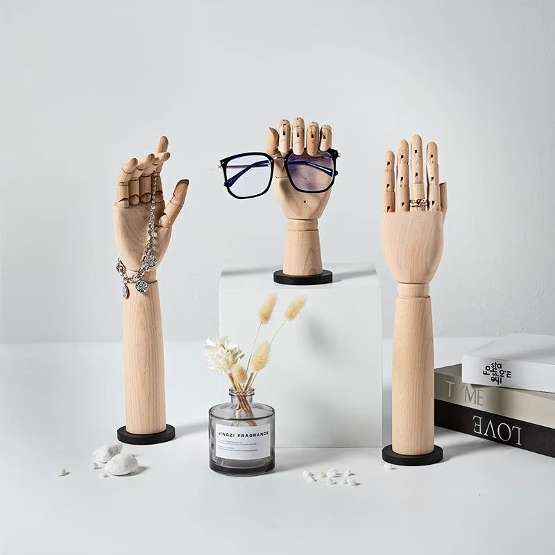 원목 핸드 마네킹 랙, 보석 반지 장갑 디스플레이, 매 - Body Jewelry Store 리뷰 및 가격