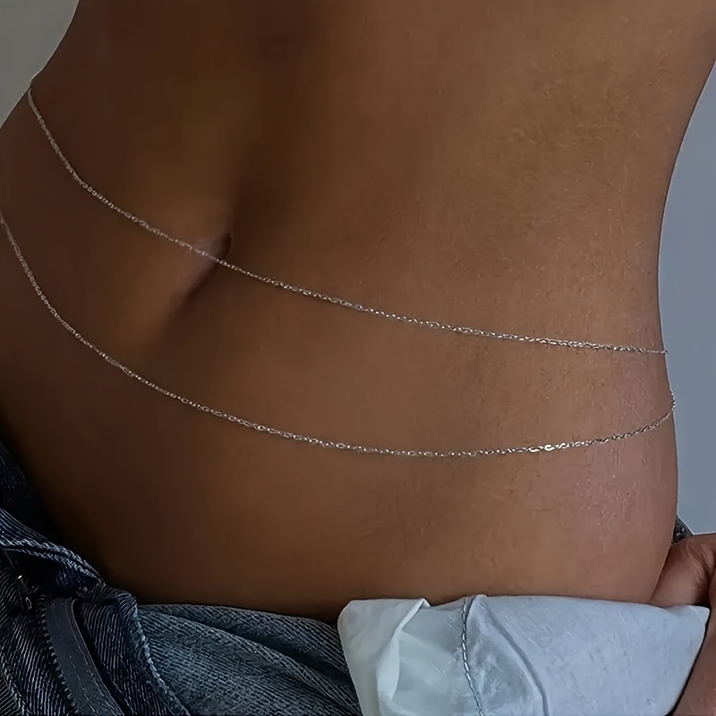 1중층 금속 허리 체인 벨트 - 여성용 패셔너블하고 섹 - Body Jewelry Waist Chains 리뷰 및 가격