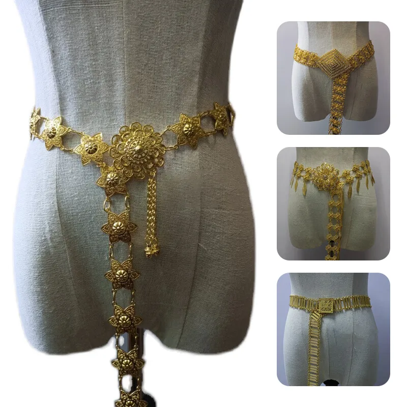 1PC 금속 태국 허리 체인 여성 태국 다이 골드 벨트 - Body Jewelry Waist Chains 리뷰 및 가격