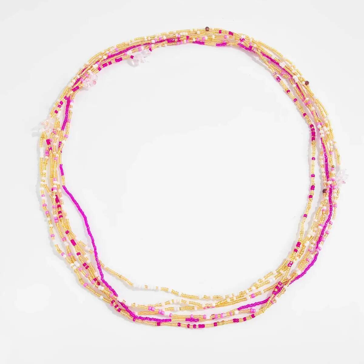 시신 6종 세트 보헤미안 스타일 화려한 쌀알 비즈 허리 - Body Jewelry Waist Chains 리뷰 및 가격