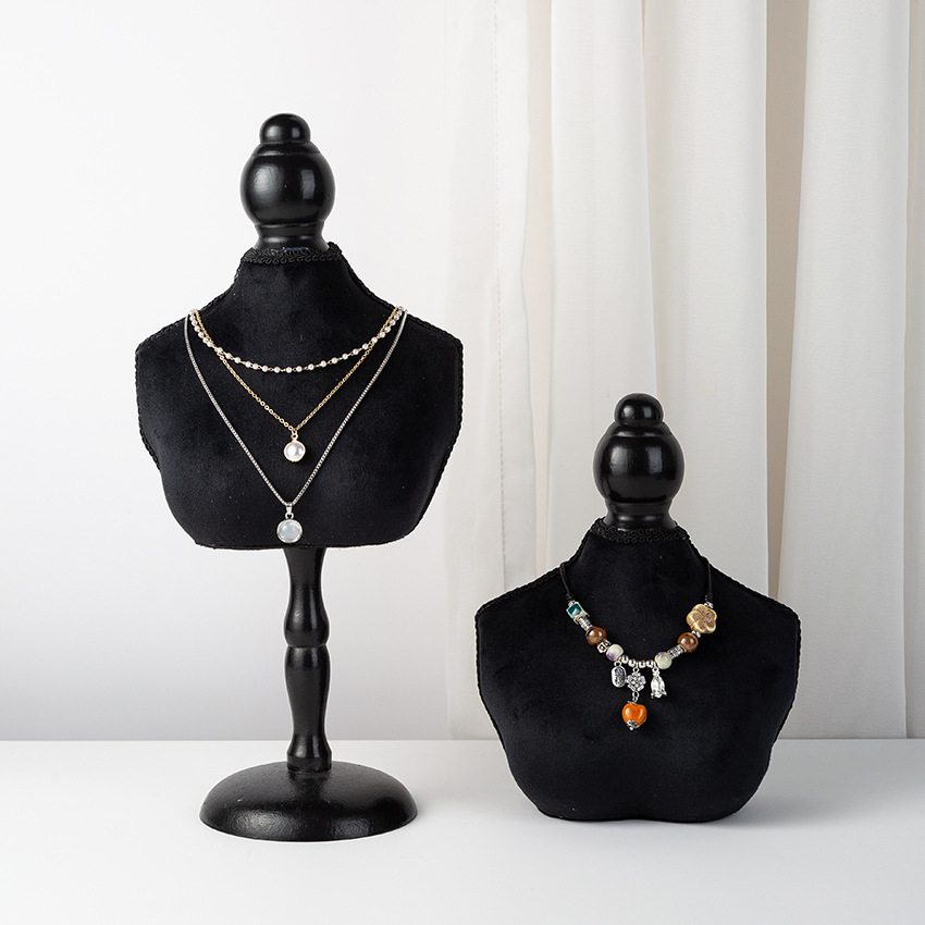 블랙 벨벳 바스트 폼 쥬얼리 디스플레이 스탠드, 목걸이 - Body Jewelry Store 리뷰 및 가격
